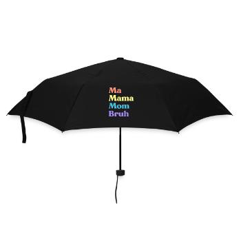 Ma Mama Mama Bruh Lustiger Muttertag (Regenbogen) - Regenschirm (klein) - Schwarz - Vorne
