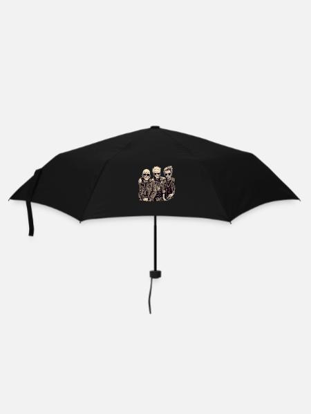 Cool Bestager Anarchistes Punks avec des lunettes de soleil - Parapluie standard - noir