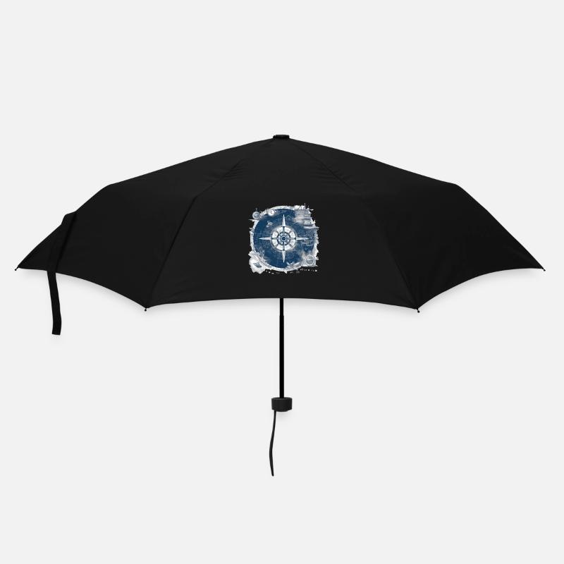 Ancienne carte nautique - Parapluie standard - noir