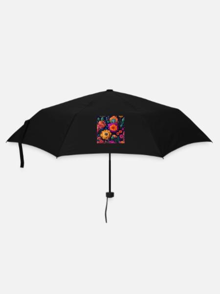 Amazing group of Magic desert flowers - Umbrella (small) - black