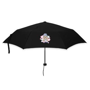 Maman de chien avec des cœurs Races de chiens Shih Tzu - Parapluie standard - noir - Devant