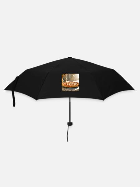 Pizza Lover Flavour - Regenschirm (klein) - Schwarz