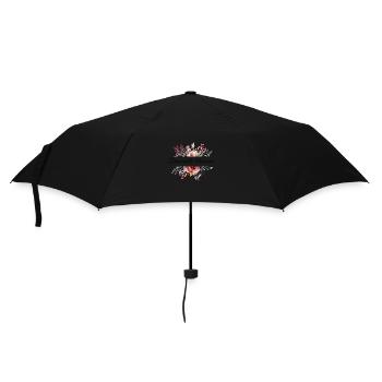 Demoiselle d'honneur floral - Parapluie standard - noir - Devant