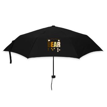 Ours gay en braille - Parapluie standard - noir - Devant