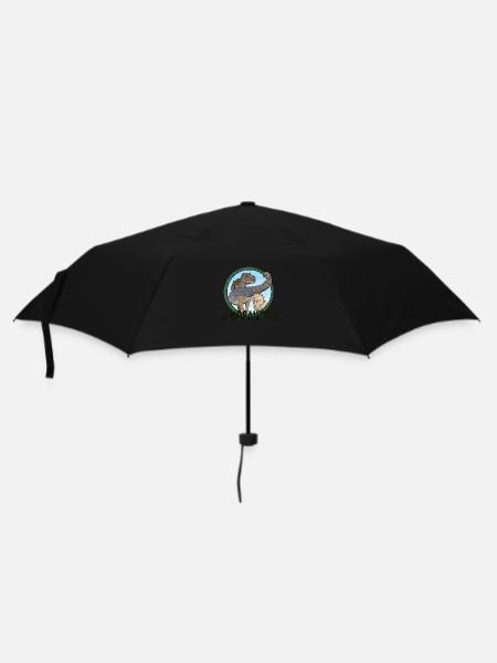Dinos - Regenschirm (klein) - Schwarz