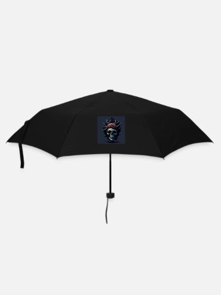 Crâne de pirate Crâne Crâne - Parapluie standard - noir