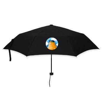 Canard au chapeau - Parapluie standard - noir - Devant