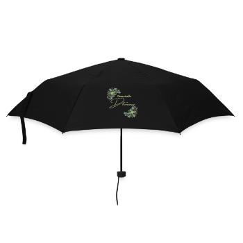 Demoiselle d’honneur floral - Parapluie standard - noir - Devant