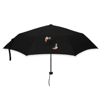 Demoiselle d’honneur floral - Parapluie standard - noir - Devant