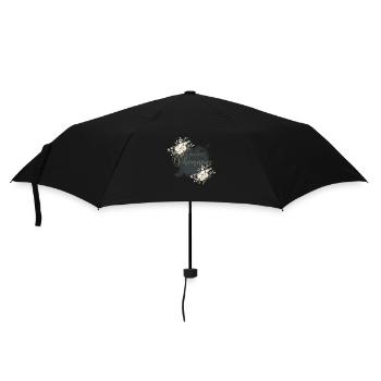 Demoiselle d’honneur floral - Parapluie standard - noir - Devant