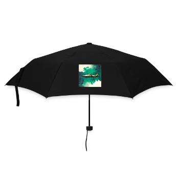 Space submarine fighter jet - Umbrella (small) - black - Front
