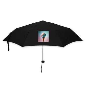 Écoulement de glace - Parapluie standard - noir - Devant