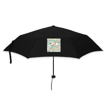 Floating Dreams: Hot Air Balloon Collection - Umbrella (small) - black - Front