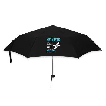 My Kayak is calling and i must Go - Umbrella (small) - black - Front