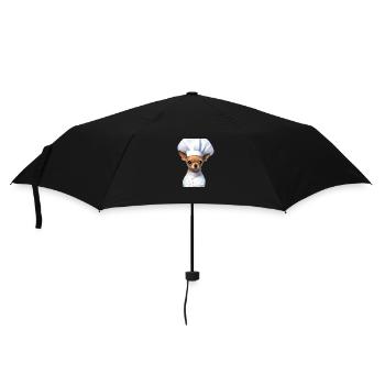 Chihuahua Dog Restaurateur Dogs Chihuahua Puppy - Umbrella (small) - black - Front