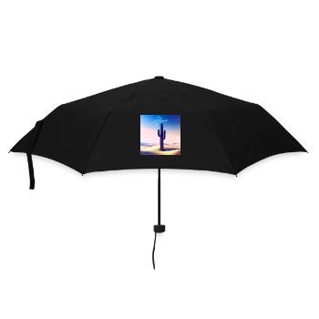 Alone cactus - Parapluie standard - noir - Devant