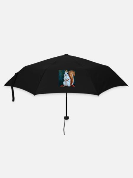 Die Eichhörnchen Königin - Regenschirm (klein) - Schwarz