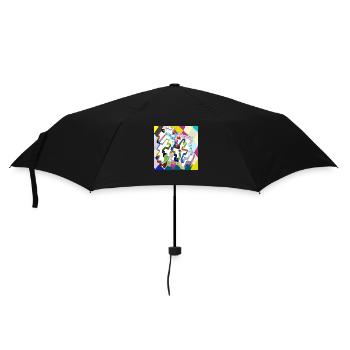 Ancien labyrinthe multicolore v4.00 - Parapluie standard - noir - Devant