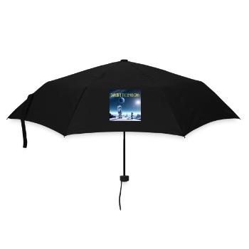 Erkunde das Unbekannte - Regenschirm (klein) - Schwarz - Vorne