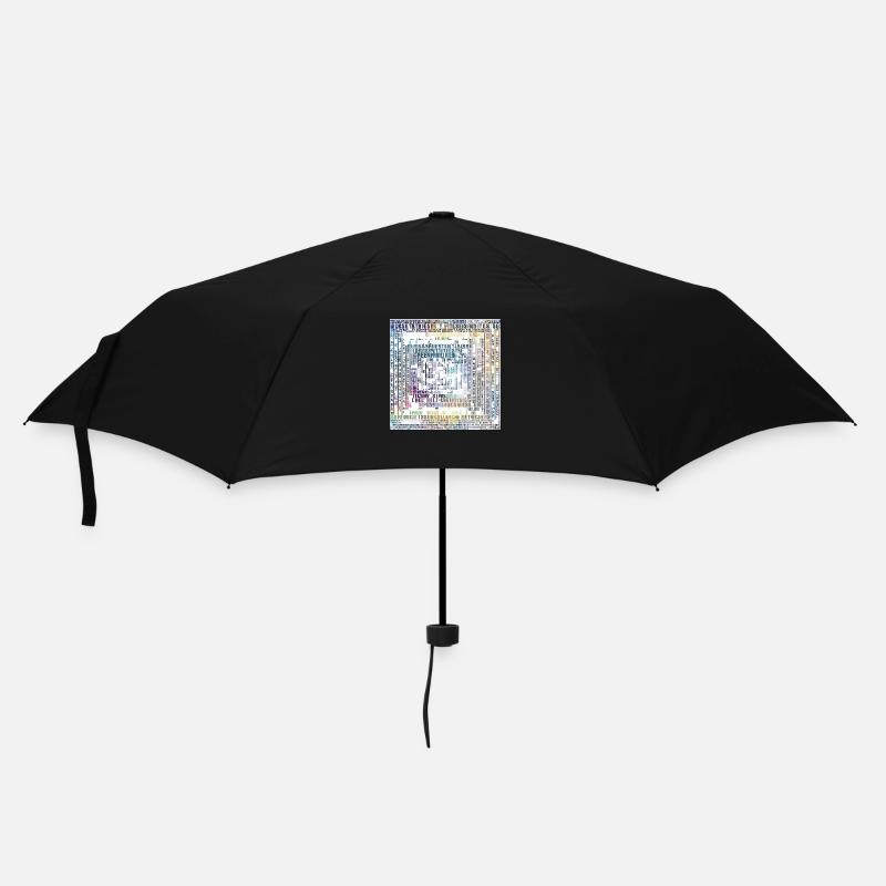 zeitloser stiel - Regenschirm (klein) - Schwarz