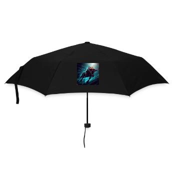 Graphique boursier avec des taureaux - Parapluie standard - noir - Devant