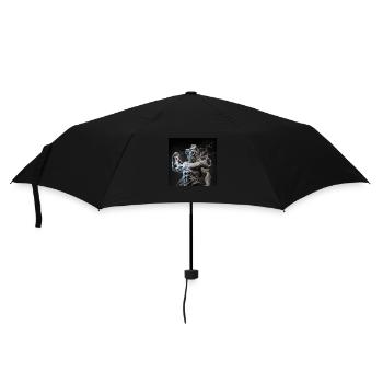 Greek Zeus Sculpture Modern - Umbrella (small) - black - Front
