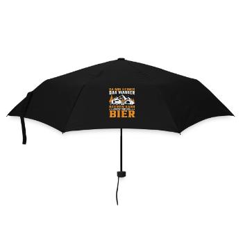 Da mir keiner das Wasser reichen kann reicht mir.. - Regenschirm (klein) - Schwarz - Vorne
