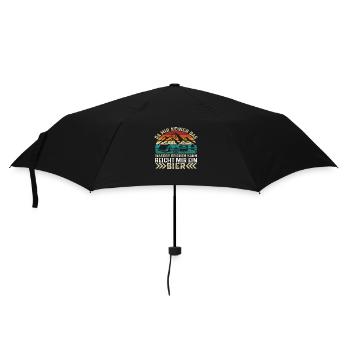 Da mir keiner das Wasser reichen kann reicht mir.. - Regenschirm (klein) - Schwarz - Vorne