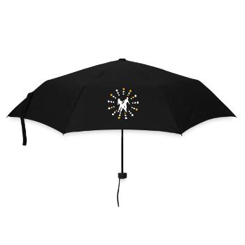 Dancing Dance Music - Umbrella (small) - black - Front