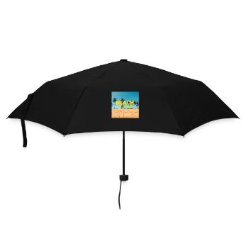 Beach 15 - Regenschirm (klein) - Schwarz - Vorne