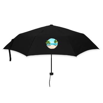 Summer Holiday Palm Beach Palm Islands Island Sun - Umbrella (small) - black - Front