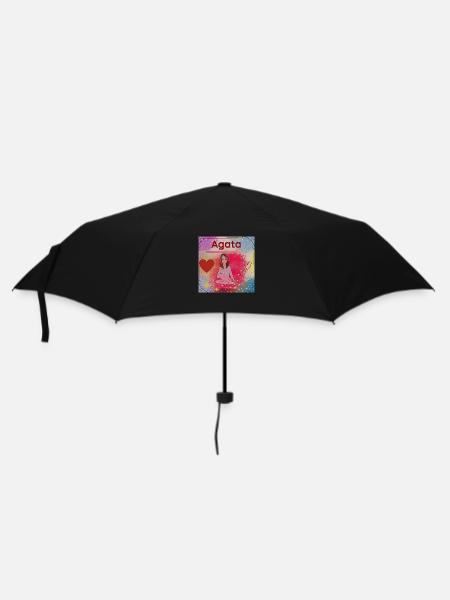Agata - Regenschirm (klein) - Schwarz