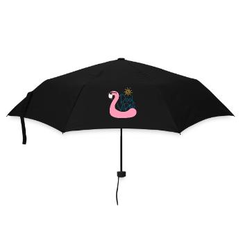 Piscine Vibes Flamingo - Parapluie standard - noir - Devant
