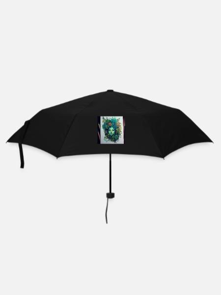 Botanical Goddess - Umbrella (small) - black