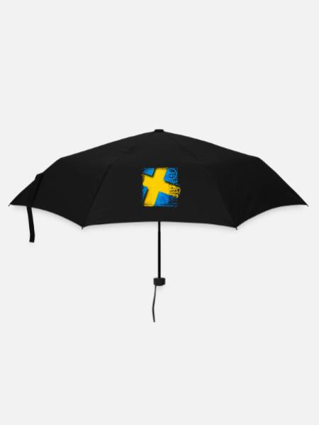 Suède Suède drapeau national norden skandinavia - Parapluie standard - noir