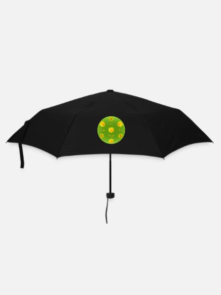 Garten Löwenzahn - Regenschirm (klein) - Schwarz