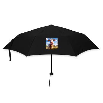 Drôle de vache - Parapluie standard - noir - Devant