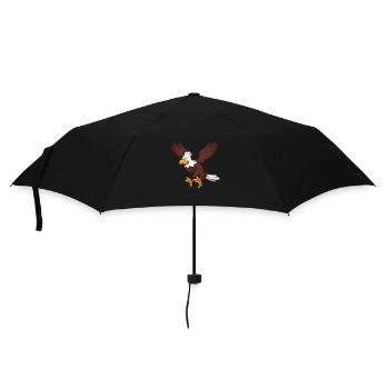 Flying Eagle Charakter - Regenschirm (klein) - Schwarz - Vorne
