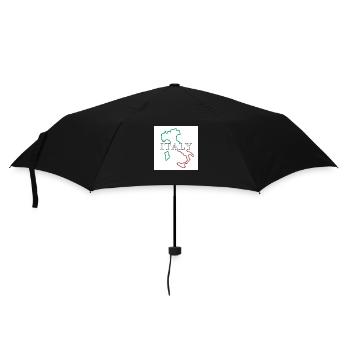 Map of Italy - Umbrella (small) - black - Front