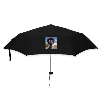 crazy emu - Umbrella (small) - black - Front
