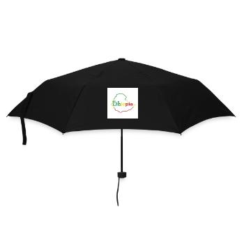 Map of Ethiopia - Umbrella (small) - black - Front