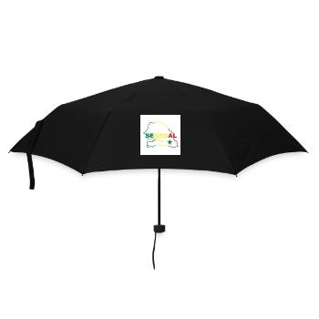Map of Senegal - Umbrella (small) - black - Front