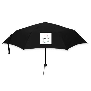 Map of Ghana - Umbrella (small) - black - Front