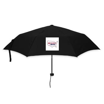 Karte von Vereinigte Staaten - Regenschirm (klein) - Schwarz - Vorne