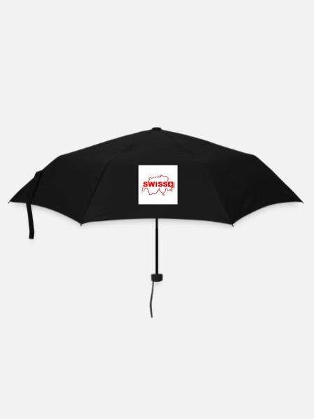 Carte de la Suisse - Parapluie standard - noir