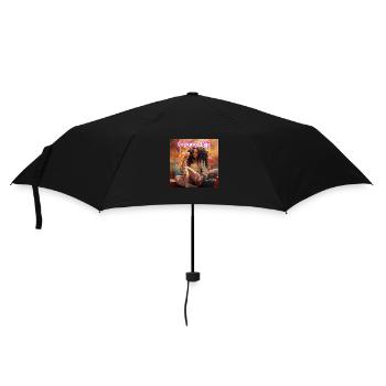 Cremiges Leben - Regenschirm (klein) - Schwarz - Vorne