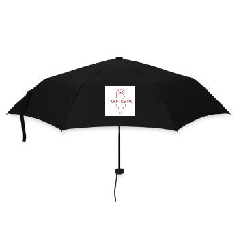 Carte de la Tunisie - Parapluie standard - noir - Devant