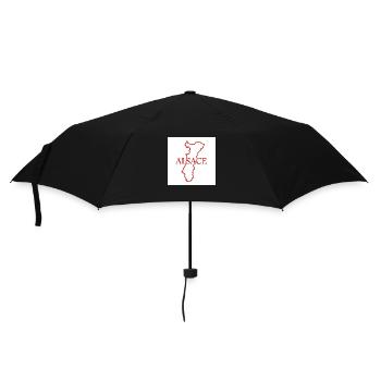 Karte des Elsass - Regenschirm (klein) - Schwarz - Vorne