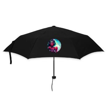 Colorful Abstract Woman Art - Regenschirm (klein) - Schwarz - Vorne