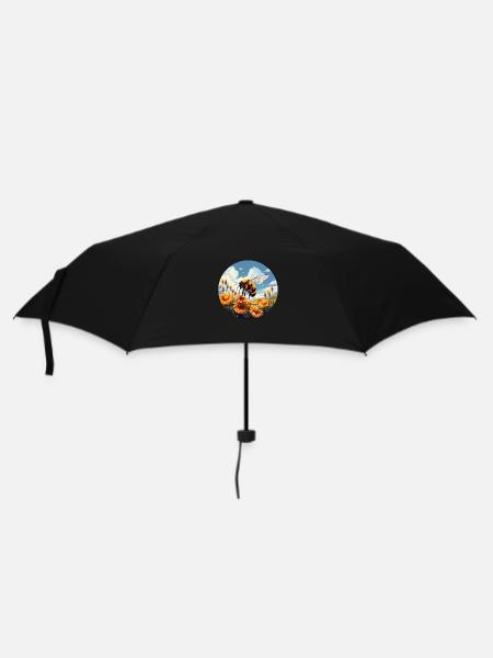 Hummelblüten - Regenschirm (klein) - Schwarz